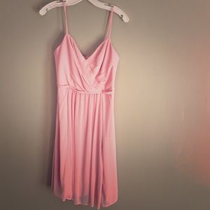 David's Bridal W10942 dress in ballet pink