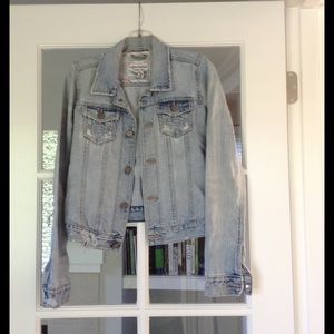 Distressed Abercrombie jean jacket