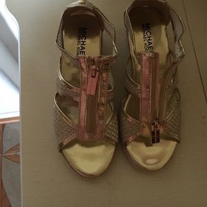 Golden Michael kors sandals