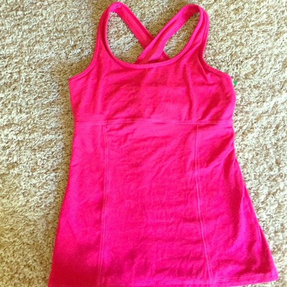 Champion Tops - 🚨HOT pink built in bra champion workout tank M
