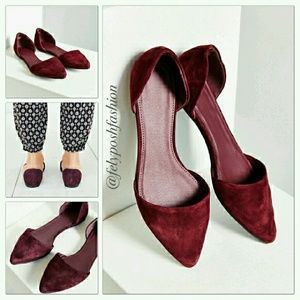 Brand New Maroon Urban Outfitters D'Orsay Flats!!!