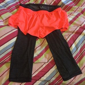 Athleta 2 in 1 Short/Capri Combo