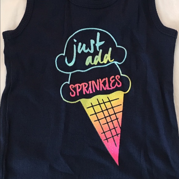 NWT Girls Just add Sprinkles tank set - Picture 3 of 4