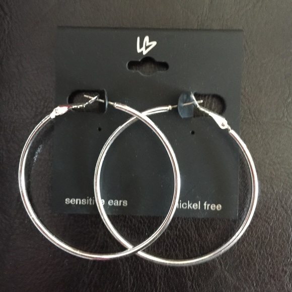 Lane Bryant sliver hoop earrings