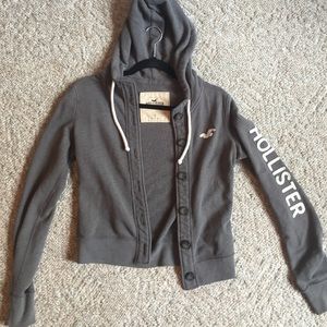 Hollister Button Down Sweatshirt / Sweater