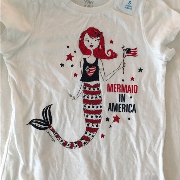 NWT Mermaid in America graphic tee set - Picture 3 of 4