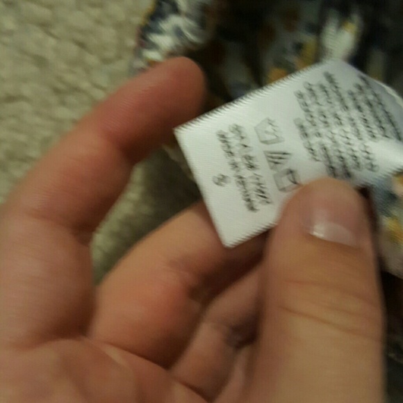 floral strapless crop top - Picture 4 of 4