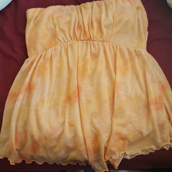 Free people orange tube top