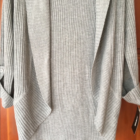 Mymichelle Shawl Collar Ribbed Sweater - Picture 2 of 4