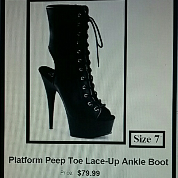 Platform lace up heels/boots ***** SOLD *****