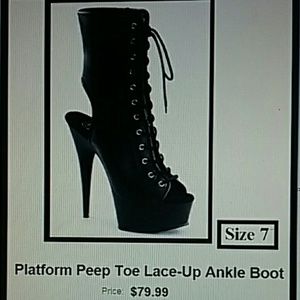 Platform lace up heels/boots ***** SOLD *****