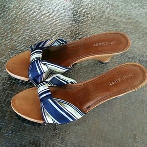 Nine West wooden sandal