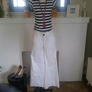 White Flared Leg Jeans