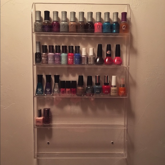 $35! NAIL POLISH COLLECTION & ACRYLIC RACK! T - Picture 1 of 2