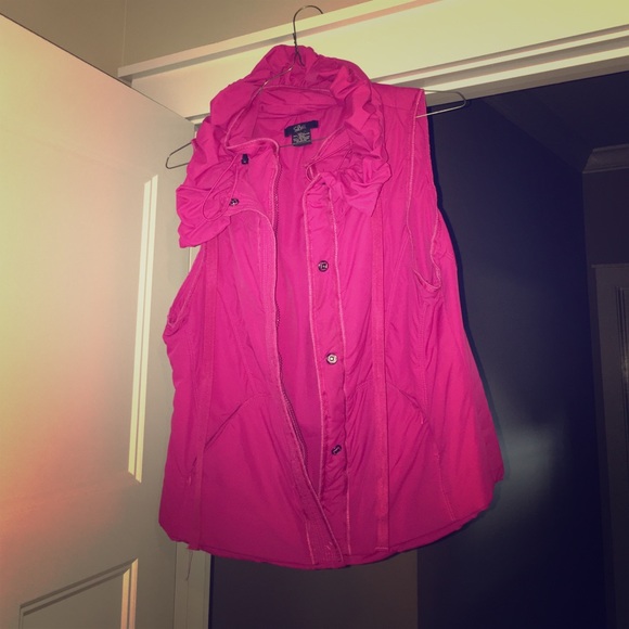 Hot pink vest