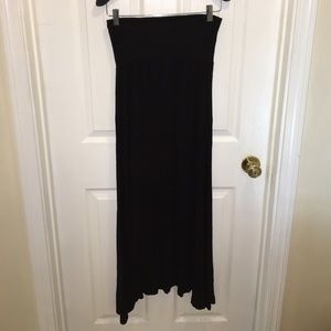 Black maxi skirt