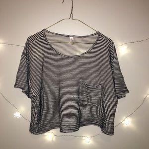 American apparel loose pocket tee