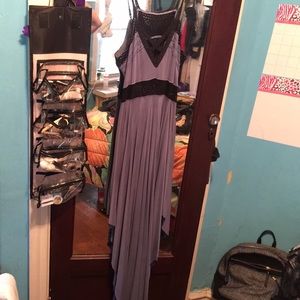 Really cute Free People asymmetrical maxi dress