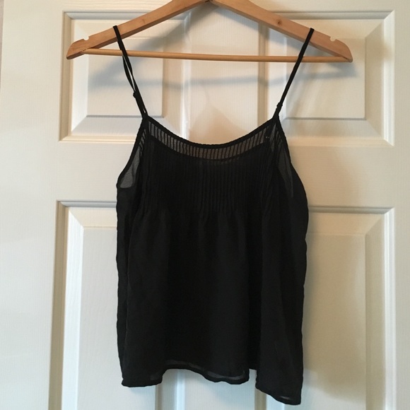 Kimchi Blue Black Chiffon Tank - Picture 1 of 3
