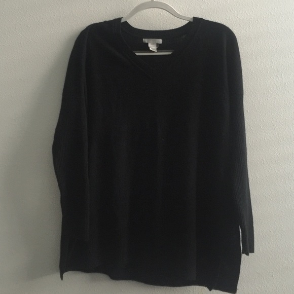 Black knit sweater