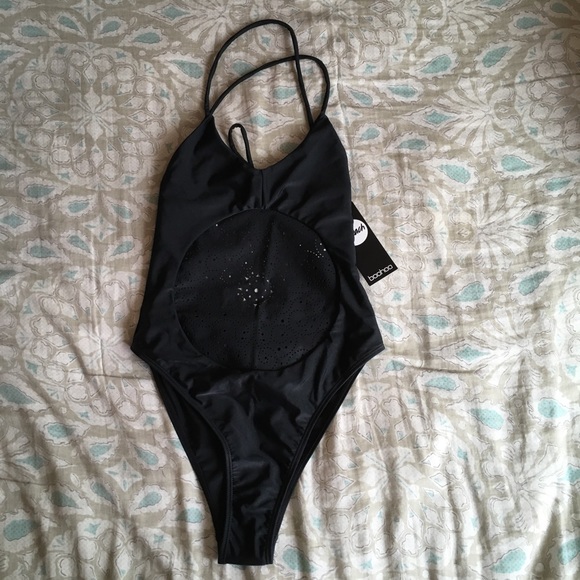 Porto Laser Cut Cross Back Swimsuit - Picture 3 of 4