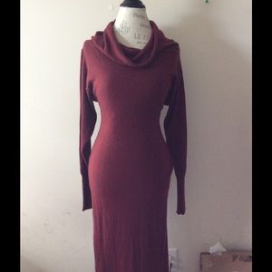 Marion turtle neck maxi dress CASHMERE