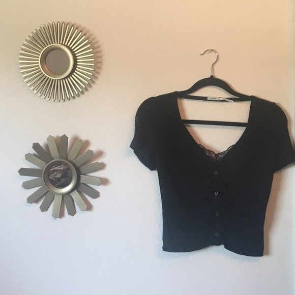 Beautiful Kimchi Blue low back crop top