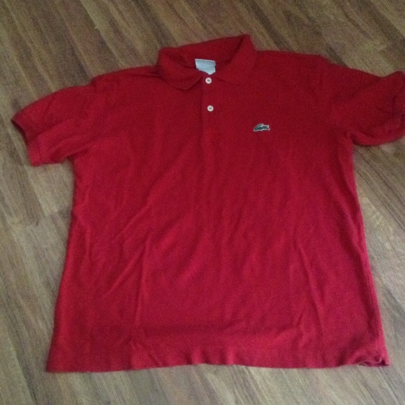 Lacoste Polo t-shirt 5/S Red