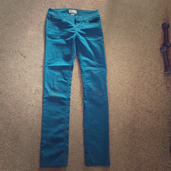 Blue/Teal Skinny Jeans - Picture 1 of 3