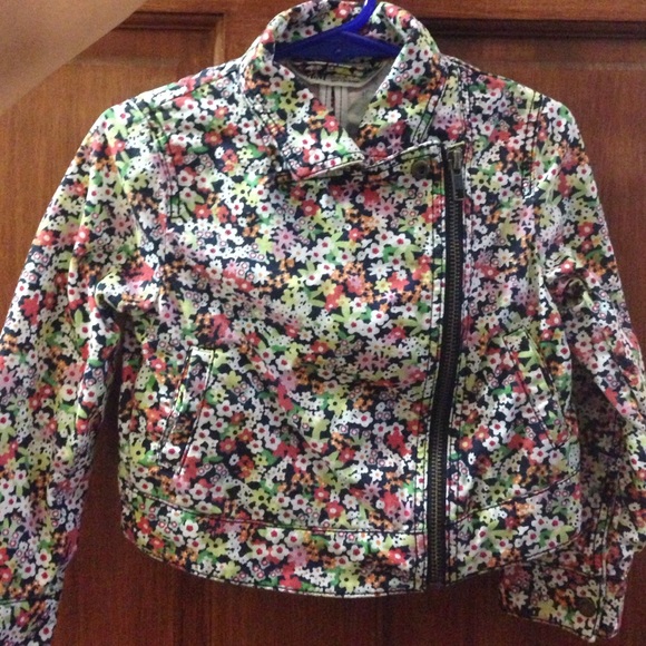 Toddler girls biker jacket