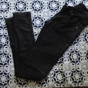 LF Carmar Wax Coated Moto Skinny Jeans-Size 23