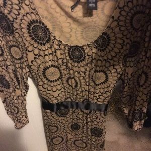 Printed quarter sleeve top