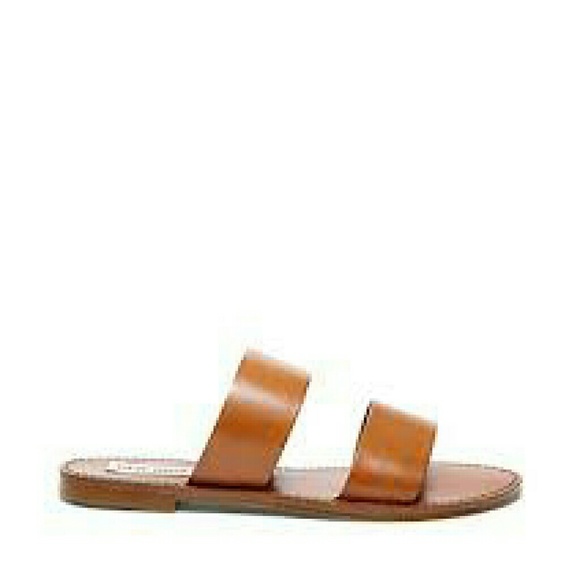 steve madden cognac leather sandals