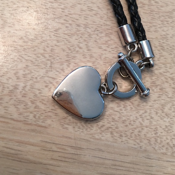 Silver heart necklace