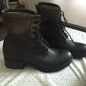 Leather Combat Boots