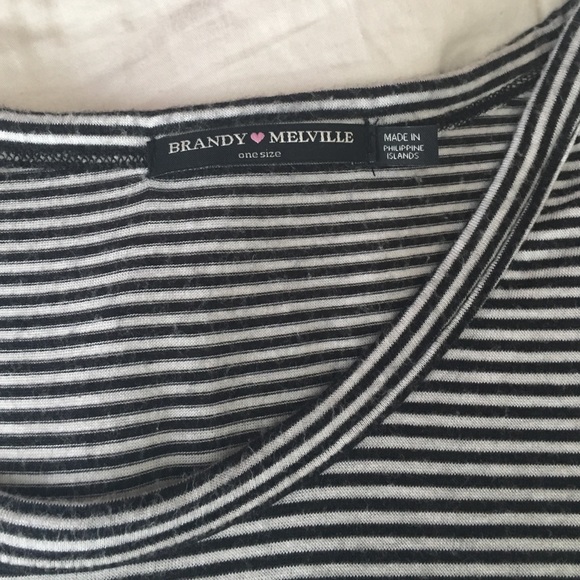 brandy melville striped tshirt - Picture 3 of 3