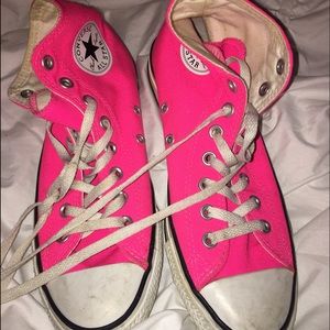Neon Pink Converse