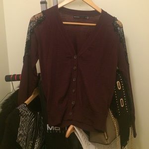 Karen millen purple cardigan.