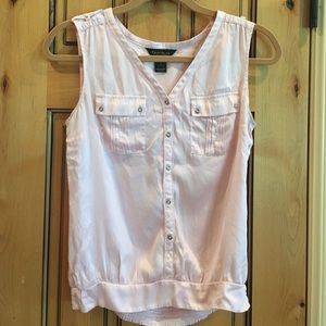 White House Black Market Silk Stretch Top