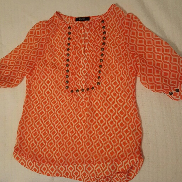 41 Hawthorne Moni Geo Print Blouse
