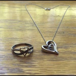 Necklace and promise ring