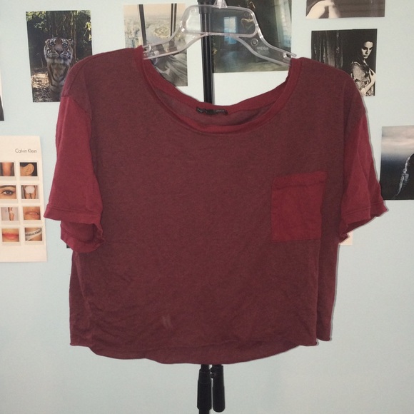Truly Madly Deeply Maroon Crop