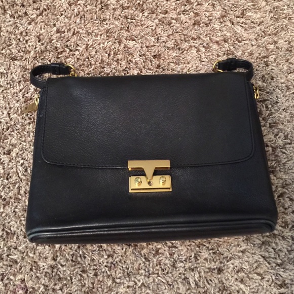 J. Crew Handbags - J. Crew leather crossbody bag! Navy and black!
