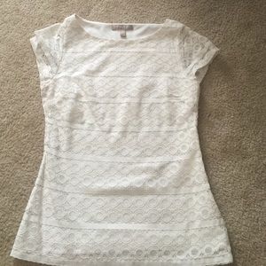 Nice cream lace shirt!!