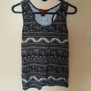 Elephant/tribal print tanktop size L