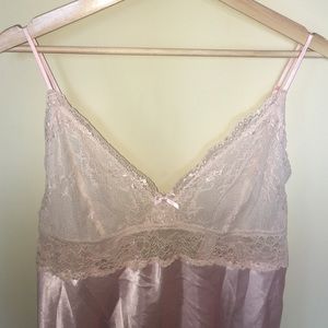 Soft pink lingerie top, size L