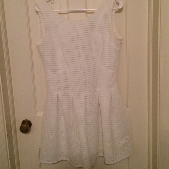 White mini dress