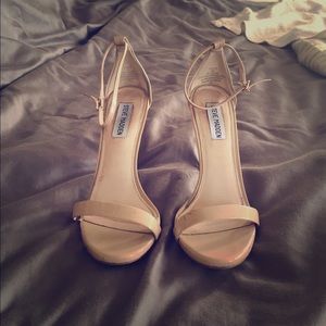 Steve Madden nude strap heels