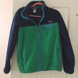 Color Block Patagonia Zip Up Jacket