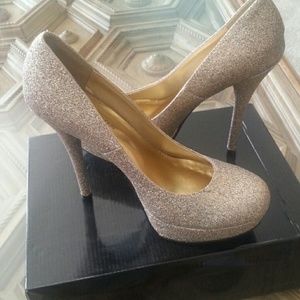 Gold Sparkle Stilettos